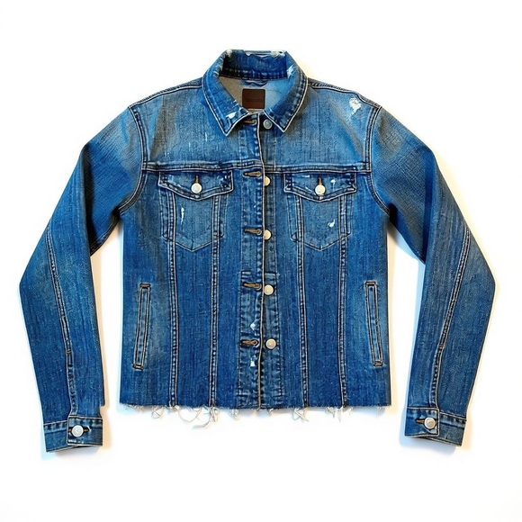Joe’s Whitney The Raw Hem Relaxed Denim Jacket Size XS - Picture 1 of 5